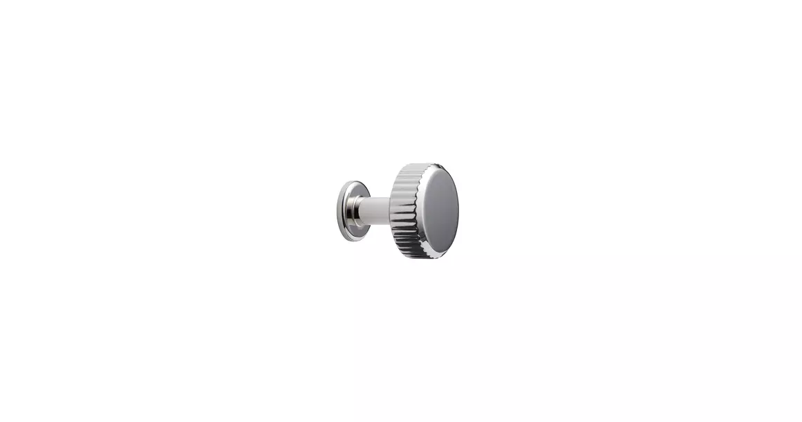 Furnipart Fogantyú  VILLA ROUND gomb, fé fényes nikkel