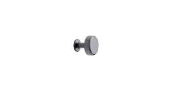 Furnipart Fogantyú  VILLA ROUND gomb, fé fekete metál 1.Kép