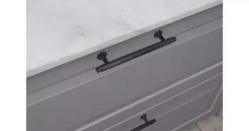 Furnipart Fogantyú  VILLA  128mm, fém fekete nikkel 2.Kép