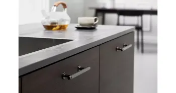 Furnipart Fogantyú  VILLA  128mm, fém fekete nikkel 5.Kép