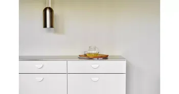 Furnipart Fogantyú  HORIZON SMALL   32mm fém, fehér matt 2.Kép