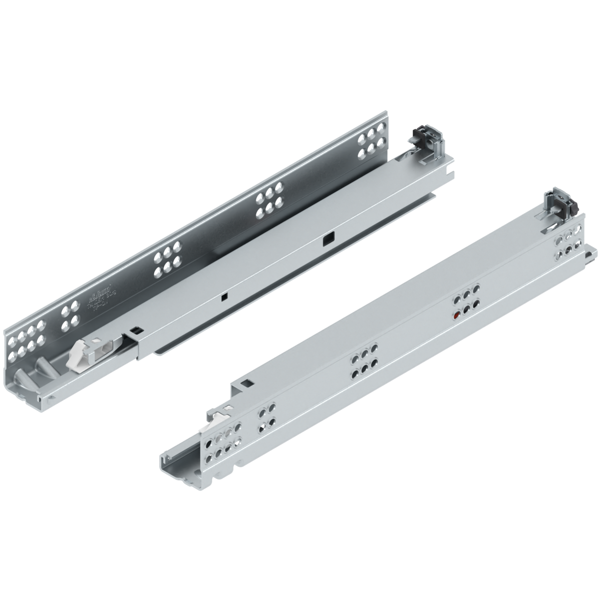 BLUM TANDEM plus TIP-ON Teljes kihúzás, Vezetősín, 30 kg, NH=380 mm, bal/jobb, Lapvast: 11–16 mm, kuplunggal szerelendő
