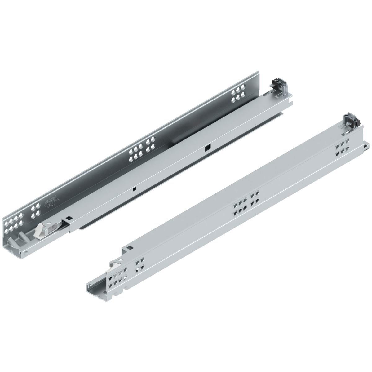 BLUM TANDEM plus TIP-ON Teljes kihúzás, Vezetősín, 30 kg, NH=600 mm, bal/jobb, Lapvast: 11–16 mm, kuplunggal szerelendő