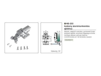 BÚTORPÁNT HOME BOX HB-203 CSILLAPÍTOTT RÁÜTŐDŐ PÁNT+ALÁTÉT +TAKARÓ FÉMKERETHEZ NIKKEL 2.Kép