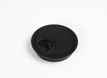 IRODABÚTOR KIEGÉSZÍTŐ 30129B KÁBELKIVEZETŐ ÁTM: 60mm FEKETE 1.Kép