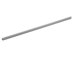 Hettich SlideLine M közézáródó tolóajtó sín, 4000 mm, bemarható alumínium, eloxált ezüst 1.Kép