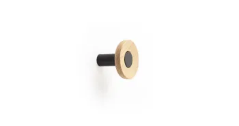 Fogas  Viefe ZOOT  gomb,  60mm, fa- alumínium, matt fekete + tölgy 1.Kép