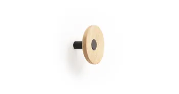 Fogas  Viefe ZOOT  gomb,  90mm, fa- alumínium, matt fekete + tölgy 1.Kép