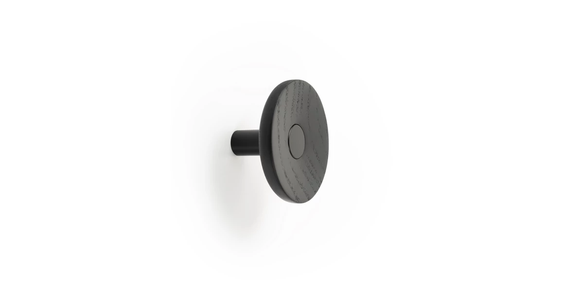 Fogas  Viefe ZOOT  gomb,  90mm, fa- alumínium, matt fekete + fekete lakkozot