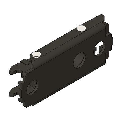 BLUM CLIP szerelőtalp egyenes 0mm fekete spax-csavar MÁ: excenteres