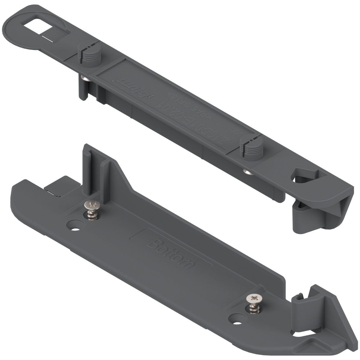 BLUM SERVO-DRIVE tartóprofil-rögzítő függőlegeses, alul/felül
