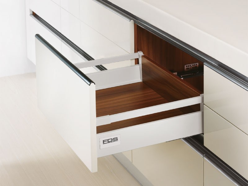 FDS-DF B DUPLAFALÚ FIÓKOLDAL 350mm MAGAS FEHÉR FÉM
