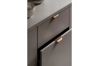 Fogantyú  Viefe VANN   64mm, alumínium, csiszolt bronz 2.Kép