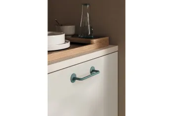 Fogantyú  Viefe MILANO   96mm, fém, zöld erdő 3.Kép