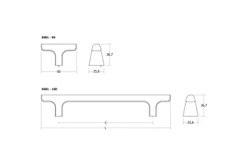 Fogantyú  Viefe HINOKI WOOD gomb, fa, tölgy 3.Kép