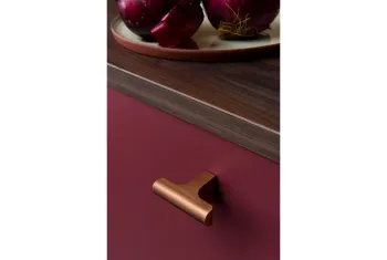 Fogantyú  Viefe HINOKI gomb, alumínium, csiszolt pezsgő 3.Kép