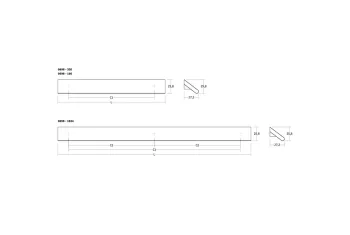 Fogantyú  Viefe CANO  160mm, fa, tölgy nyers 3.Kép