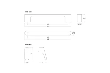 Fogantyú  Viefe LUV WOOD gomb, fa, tölgy nyers 2.Kép