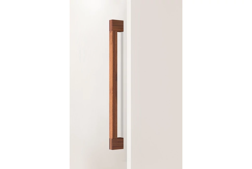 Fogantyú  Viefe HAKO BIG frontról szerelhető 480mm, fa, dió