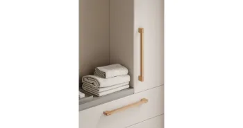 Fogantyú  Viefe HAKO BIG kétoldalról szerelhető 480mm, fa, tölgy 2.Kép