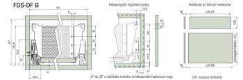 FDS-DF B DUPLAFALÚ FIÓKOLDAL 500mm MAGAS FEHÉR FÉM 2.Kép