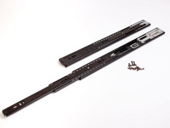 GOLYÓS FIÓKCSÚSZÓ HOME BOX HB45 COMFORT  PO BLACK 45mm PUSH-OPEN 600mm TEHERB.: 25kg FEKETE 1.Kép