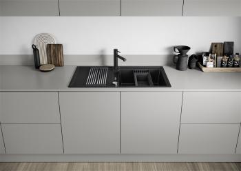 BLANCO ADIRA XL 6S Silgranit mosogatótálca, palaszürke tart., excenterrel 2.Kép