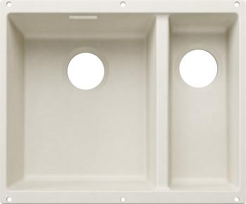 BLANCO SUBLINE 340/160-U Silgranit mosogatótálca, balos törtfehér, lefolyó nélkül 1.Kép