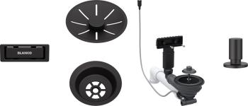 BLANCO lefolyó szett 1x3,5'' InFino matt fekete excenterrel 1.Kép