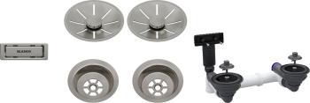 BLANCO lefolyó szett 2x3,5'' InFino satin platinum 1.Kép