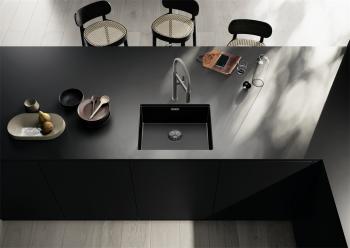 BLANCO CLARON 500-U Dark Steel Durinox mosogatótálca, excenter nélkül 2.Kép