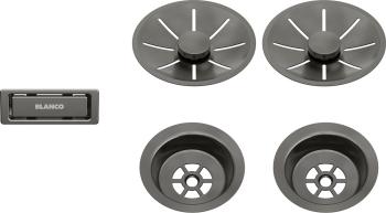 BLANCO InFino szett satin dark steel 2 medencéhez 1.Kép