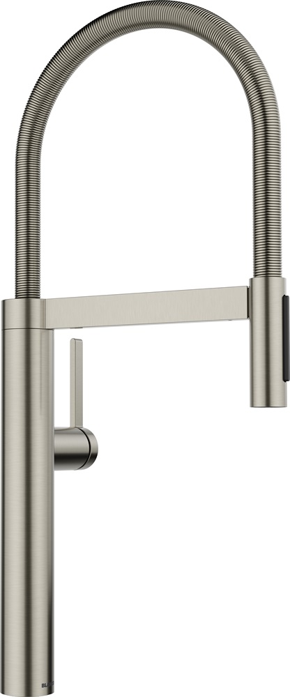 BLANCO CULINA-S II csaptelep kihúzható fejjel, satin platinum, magasnyomású