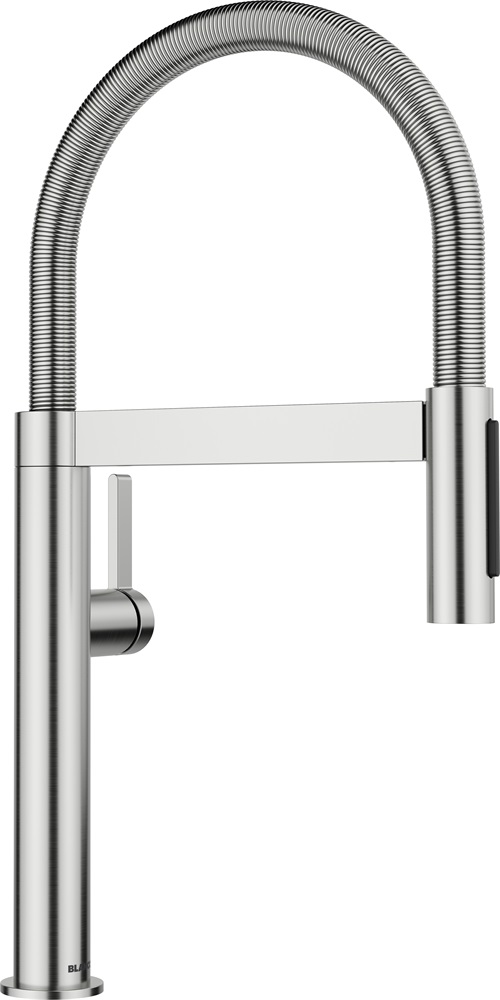 BLANCO CULINA-S II Mini csaptelep kihúzható fejjel, PVD steel, magasnyomású
