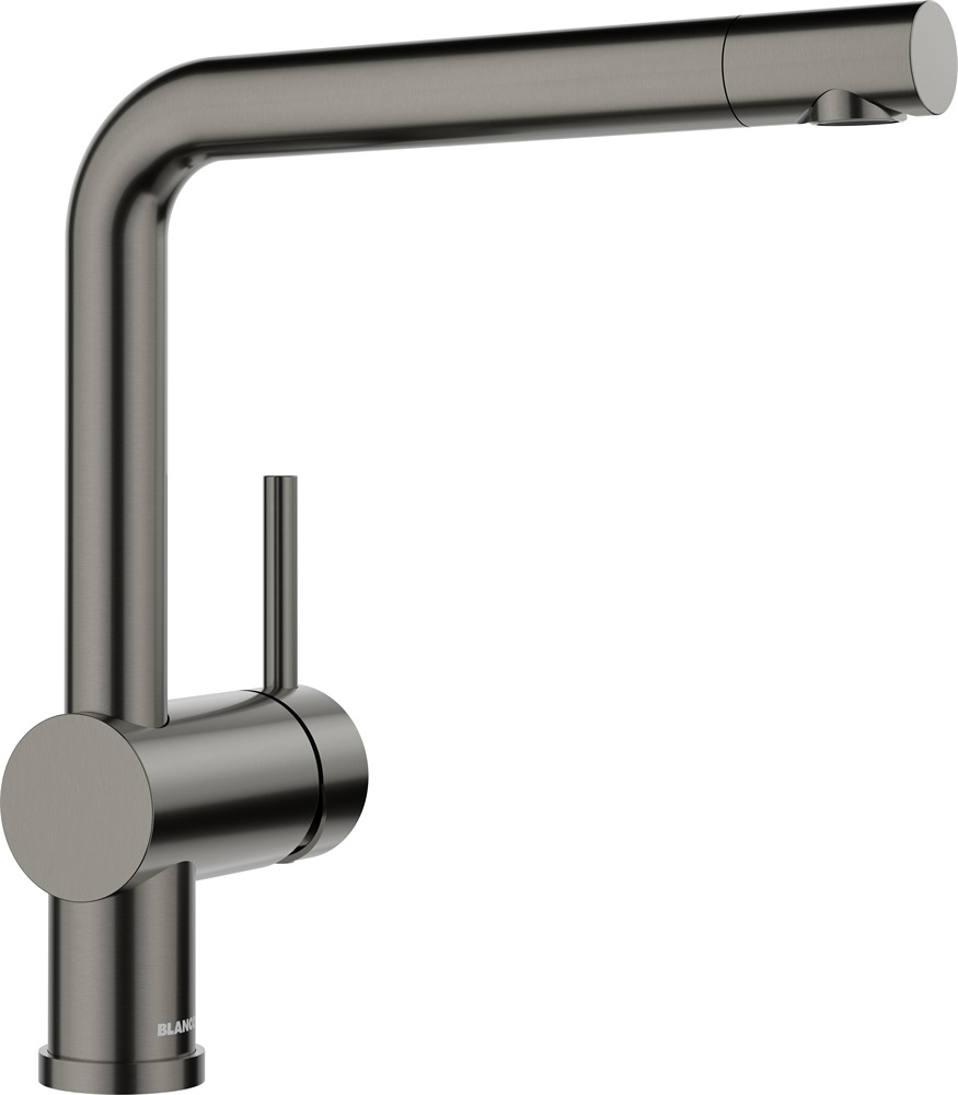 BLANCO LINUS csaptelep, satin dark steel magasnyomású