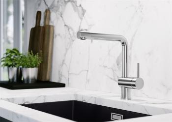 BLANCO LINUS csaptelep, satin platinum magasnyomású 3.Kép