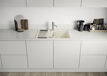 BLANCO ALTA II csaptelep, satin  dark steel, magasnyomású 2.Kép