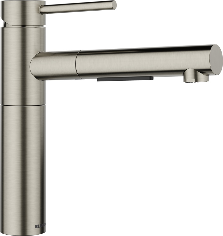 BLANCO ALTA-S II csaptelep kihúzható fejjel, satin platinum, magasnyomású