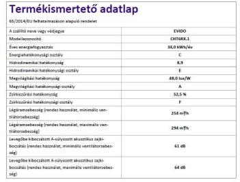 EVIDO SLIMBOX 60X teleszkópos páraelszívó, 60 cm, inox 2.Kép