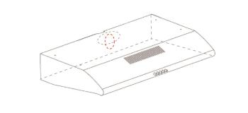 EVIDO DUALFLOW 50W hagyományos páraelszívó, 50 cm, fehér 3.Kép