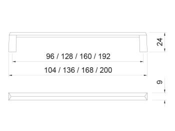 BÚTORFOGANTYÚ E109-160 MATT ARANY 2.Kép