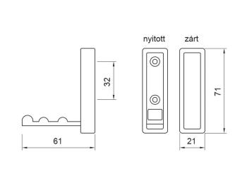 FOGAS E1048 LENYÍLÓ FEKETE 2.Kép