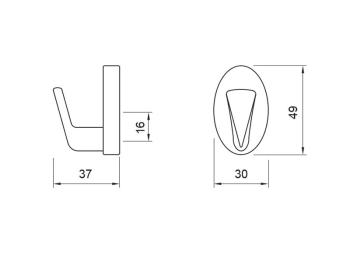 FOGAS E1045 FEKETE 2.Kép