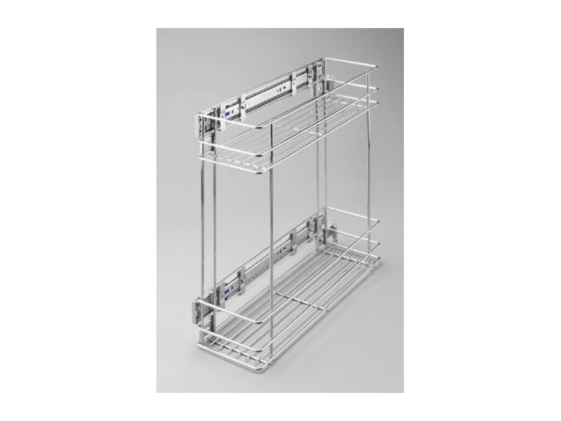 Teljes kihúzású fémrács 200/2 old. fékes króm