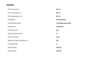 EVIDO FREE GE55A szabadonálló tűzhely antracit/bronz 2.Kép