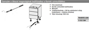 Hettich szerszám Korrekt szintezőlábhoz 2.Kép