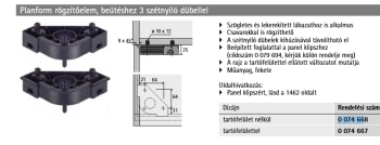 Hettich Planform rögzítőelem szintezőlábhoz, tartófelülettel Kép