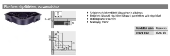 Hettich Planform rögzítőelem  csavarozható Kép