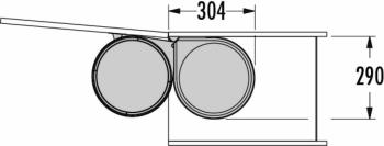 HAILO AS Mono 20 stainless steel/black 4.Kép