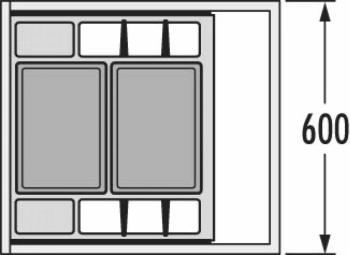 HAILO AS Separato K 600 20/20 dark gray 2.Kép